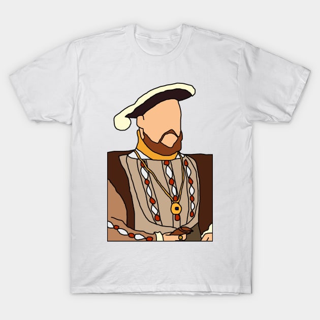 Henry VIII Illustration T-Shirt by ThingRubyDoes